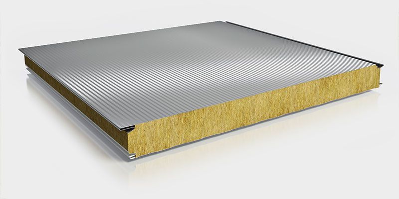 Akustik-Sandwichpaneel für Dach - AIS ROC 5G FONO - Panelais - 2  Deckschichten aus galvanisiertem Stahl / Steinwollekern / feuerfest